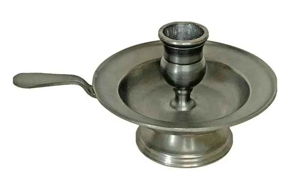 Vintage Kunstvol Koperwerk Souvenirs ETAIN 92% Pewter Candleholder Van Der Wee